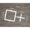 Ekena Millwork Large Carlisle Decorative Fretwork Wall Panels in Architectural PVC, 40 7/8"W x 23 3/8"H x 3/8"T WALP24X24CAR - alternate 6
